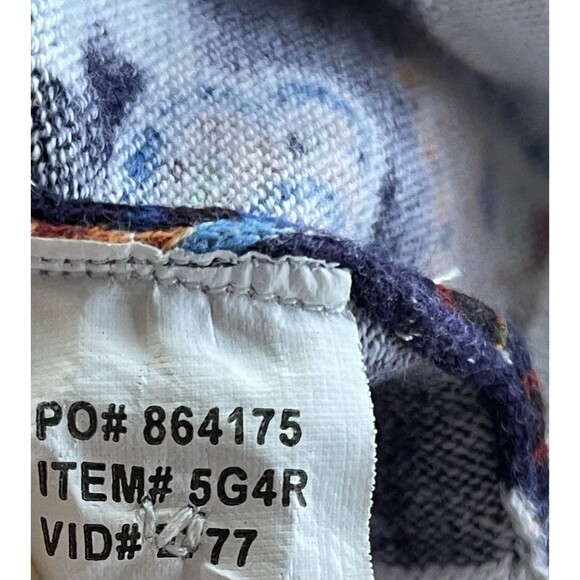 Orvis Purple Multicolor Paisley Cardigan 100% Cotton RN# 70534 Ladies Large - Picture 6 of 10